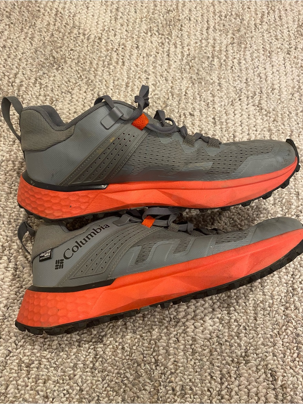 Columbia Men’s Gray and Orange Hiking Shoes